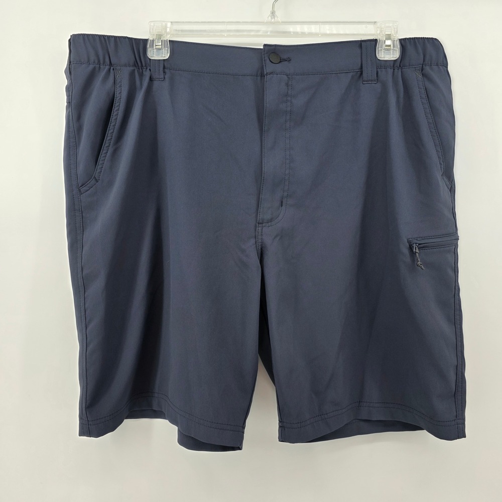 Wrangler Gray Cargo  Performance Mens 42 Shorts Navy Blue  Fishing Outdoor